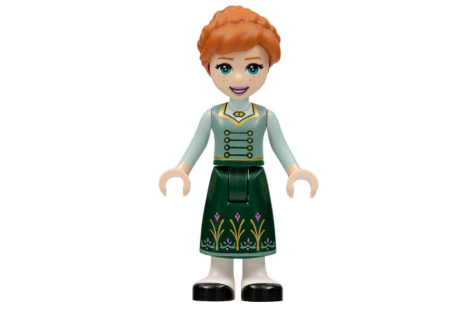 Lego Anna 43204 Dark Green Skirt with Flowers Disney Princess Minifigure
