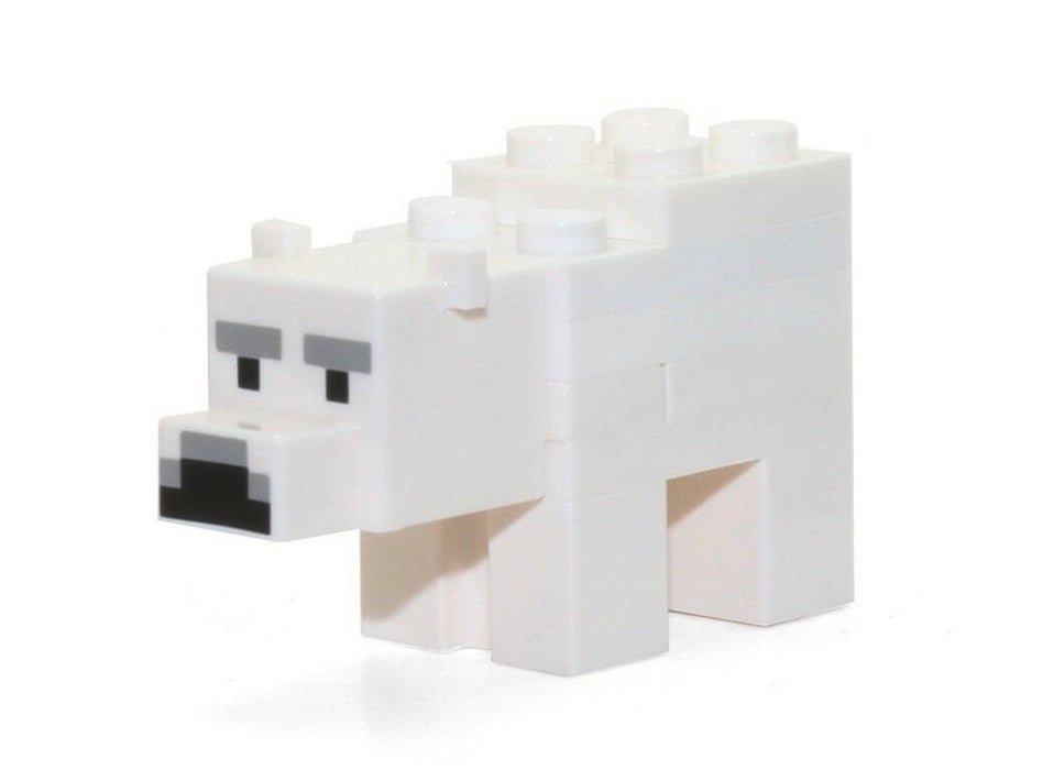Lego White Baby Polar Bear 21142 Minecraft Animal Figure Minifigure