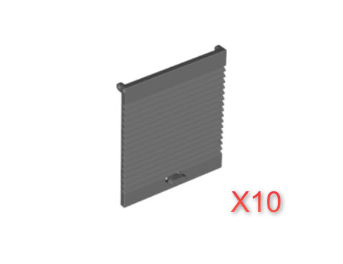 Lego Dark Bluish Gray Door 1 x 4 x 4 Lift Parts Pieces Lot of 10