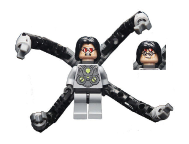 Lego Dr. Octopus Doc Ock 6873 Red Shades Super Heroes Minifigure