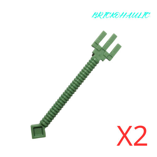 Lego Sand Green Trident Pixelated Minecraft Weapons Accessories Parts Lot of 2