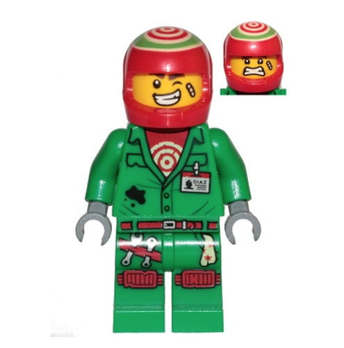 Lego Douglas Elton 792004 El Fuego Coveralls with Helmet Hidden Side Minifigure