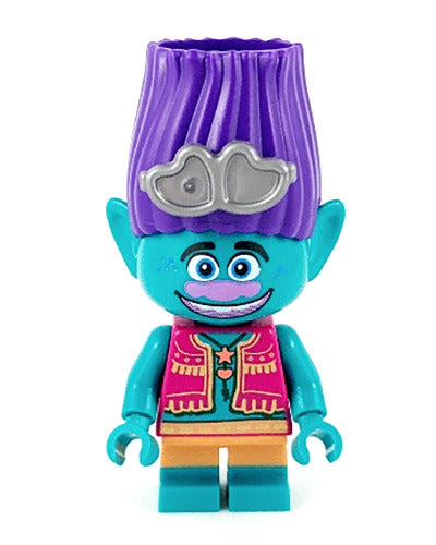 Lego Branch 41258 Magenta Vest Silver Sunglasses Trolls World Tour Minifigure
