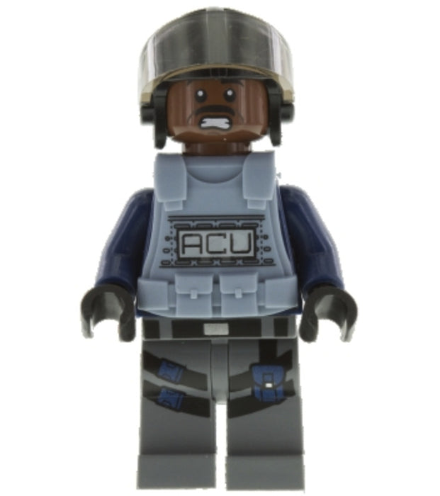 Lego ACU Trooper 75919 Male Moustache with Vest Jurassic World Minifigure