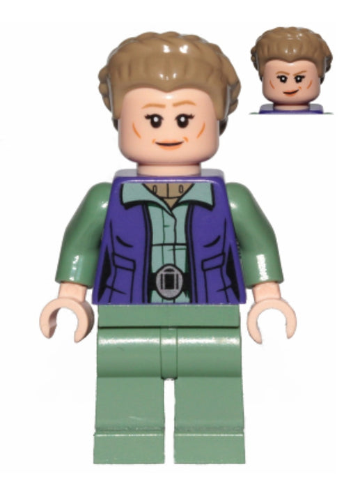 Lego General Leia 75240 Dark Tan, Detailed Vest Resistance Star Wars Minifigure