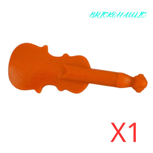 Lego Dark Orange Musical Instrument Violin Utensil Tool Accessory Part