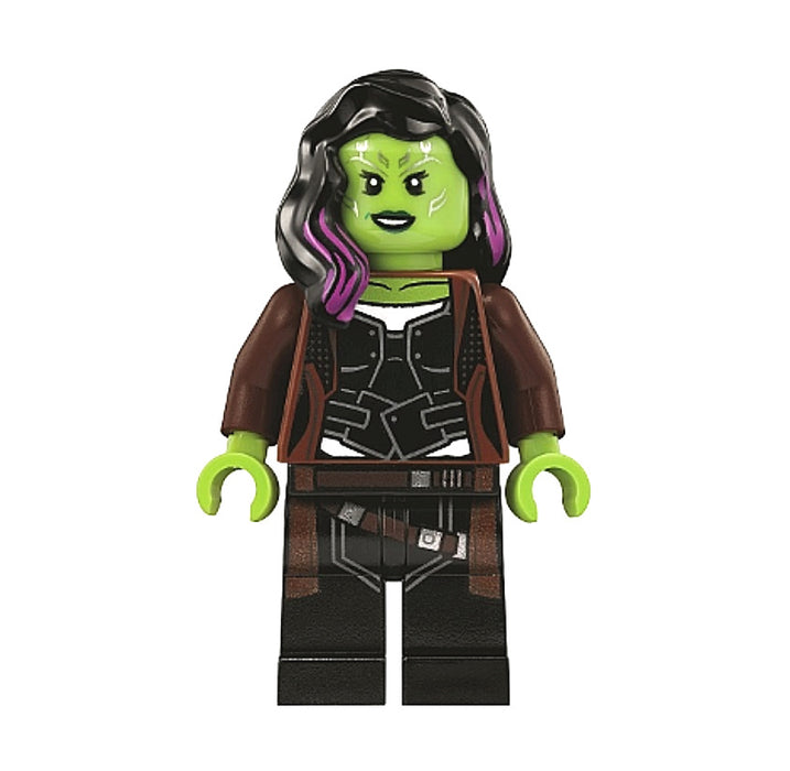 Lego Gamora 76107 Long Reddish Brown Coat Avengers Super Heroes Minifigure