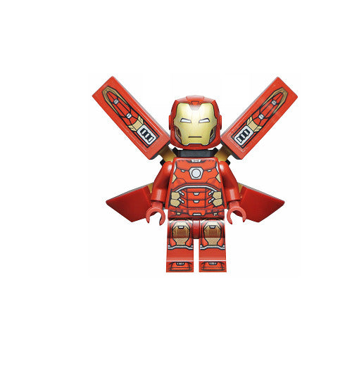Lego Iron Man - Silver Hexagon on Chest 76167-1 Avengers Super Heroes Minifigure