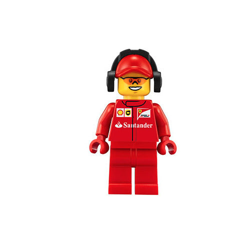 Lego Ferrari Pit Crew Member 2 75913 Sunglasses Speed Champions Minifigure