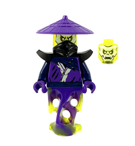 Lego Ghost 71738 Shoulder Armor Asian Hat Skull Face Legacy Ninjago Minifigure