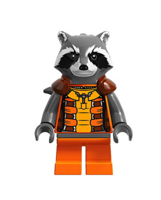 Lego Rocket Raccoon 76020 Orange Outfit Super Heroes Guardians Galaxy Minifigure