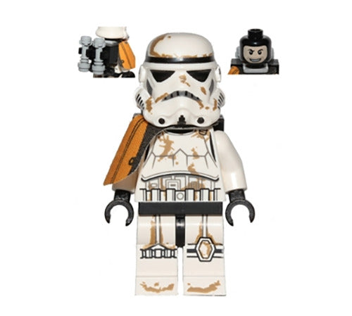 Lego Sandtrooper 9490 Orange Pauldron Episode 4/5/6 Star Wars Minifigure