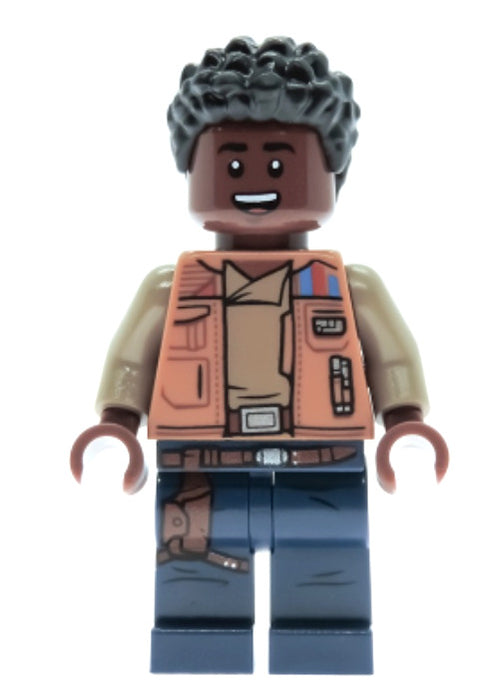 Lego Finn 75257 Medium Dark Flesh Jacket Episode 9 Star Wars Minifigure