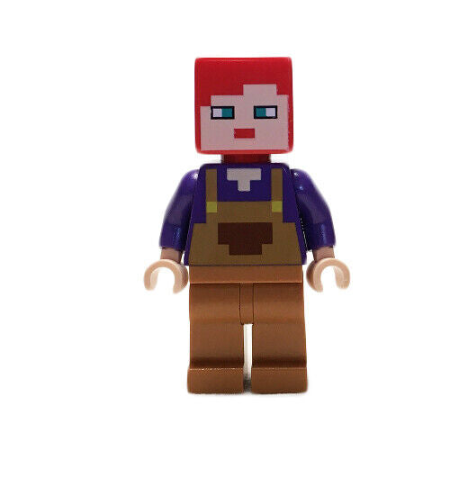 Lego Alex 21171 Sun Burnt Head, Medium Nougat Legs Minecraft Minifigure