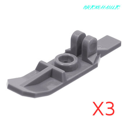 Lego Dark Bluish Gray Ski with Hinge Utensils Tools Accessories Parts Lot of 3