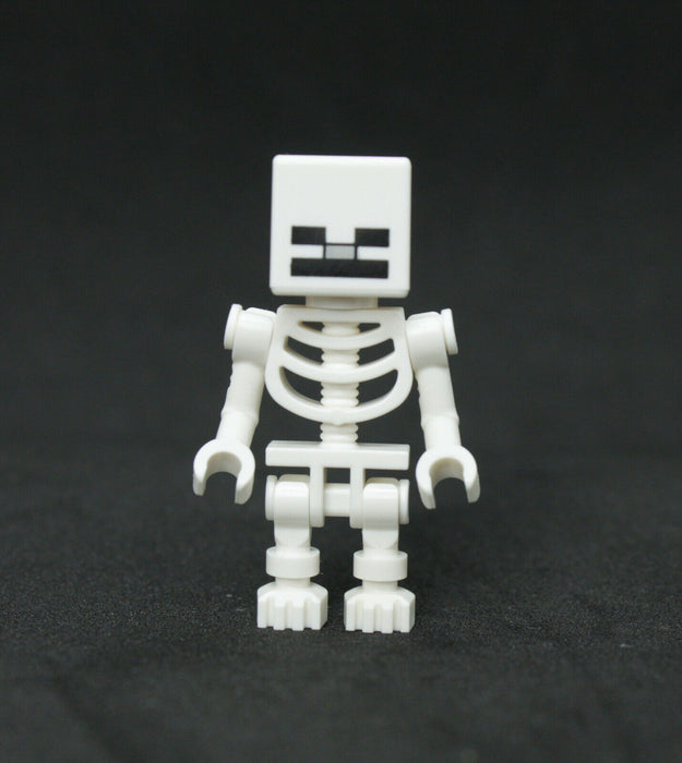 Lego Skeleton with Cube Skull 21116 21121 21114 Minecraft Minifigure