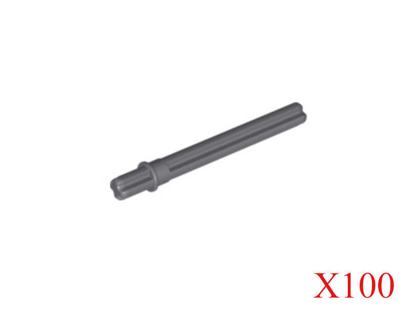 Lego Dark Bluish Gray Technic Axle 5.5 with Stop Parts Pieces Lot of 100