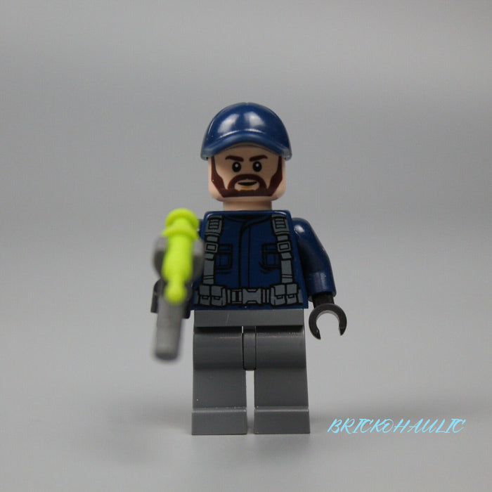 Lego Guard 9781338581881 Ball Cap, Dark Brown Beard Jurassic World Minifigure