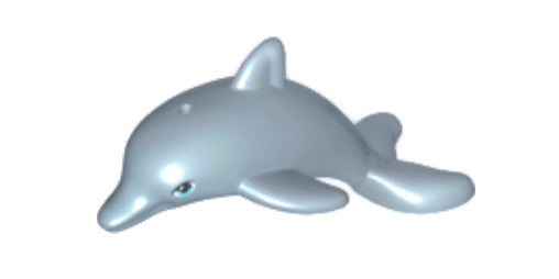 Lego Sand Blue Dolphin Jumping Azure Eyes Friends Figure Minifigure