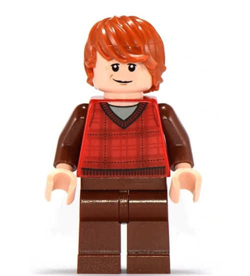 Lego Ron Weasley 10217 Red Tartan Sweater Harry Potter Minifigure