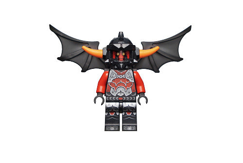 Lego Ash Attacker 70320 Orange Horns, Wings Nexo Knights Minifigure