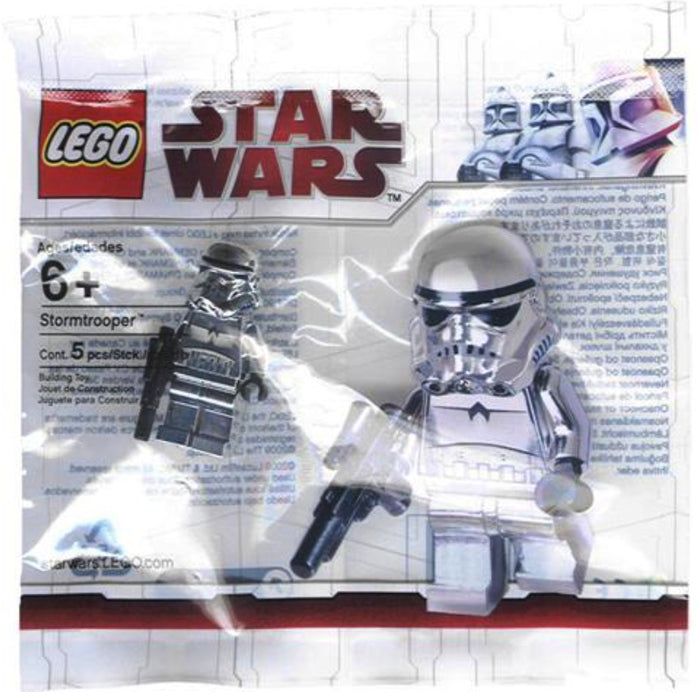 Lego Stormtrooper Chrome Silver Star Wars Minifigure Polybag New Sealed