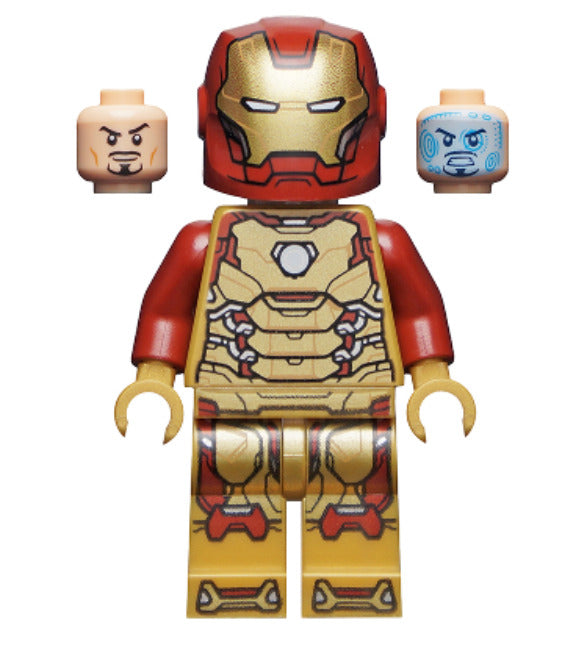 Lego Iron Man 76203 Pearl Gold Armor and Legs Super Heroes Minifigure