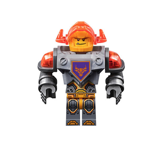 Lego Axl Trans-Neon Orange Visor 70354 70350 Nexo Knights Minifigure