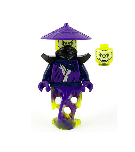 Lego Ghost 71738 Shoulder Armor Asian Hat Skull Face Legacy Ninjago Minifigure