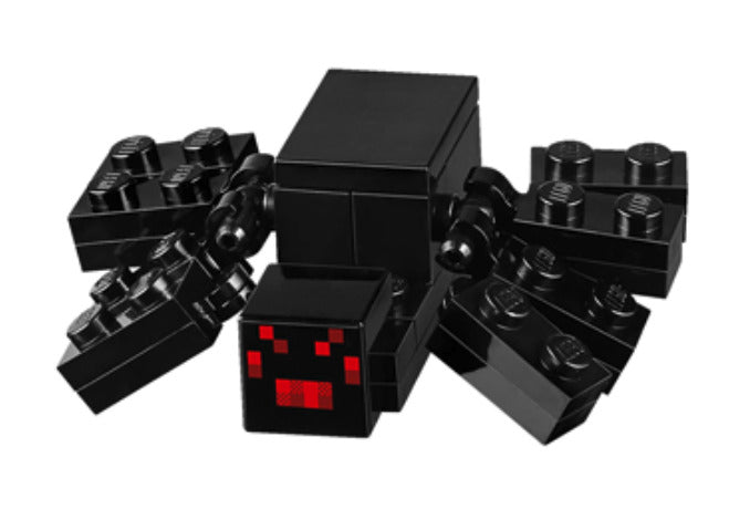 Lego Black Spider with 2 x 3 Tile 21131 Minecraft Animal Minifigure