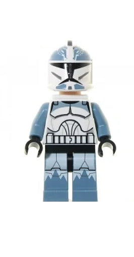 Lego Wolfpack Clone Trooper 7964 Sand Blue Arms Star Wars Minifigure