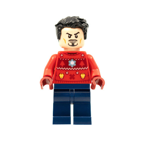 Lego Tony Stark 76196 Christmas Sweater Avengers Super Heroes Minifigure