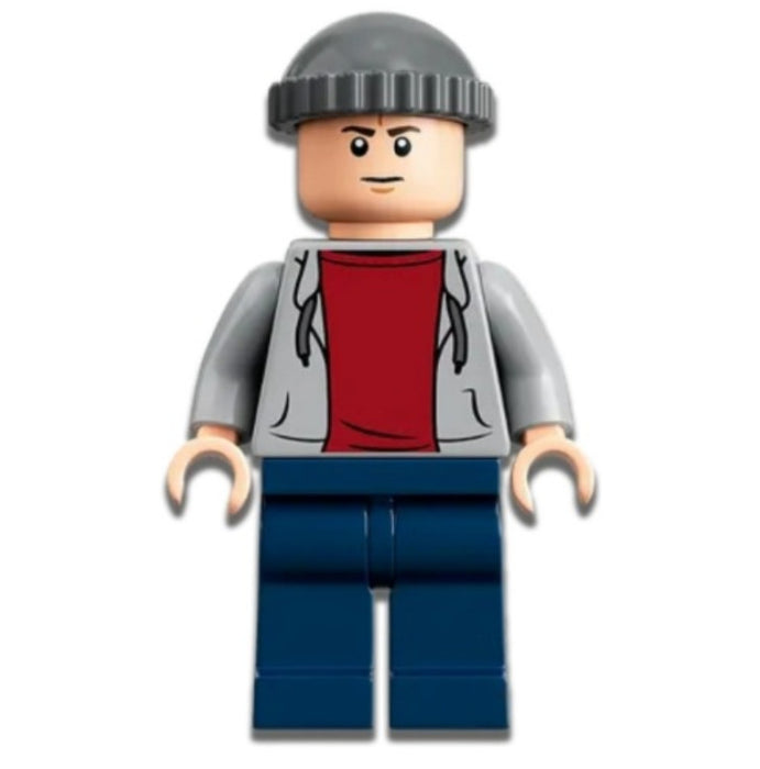 Lego Security Guard 76950 Male Bluish Gray Hoodie Jurassic World Minifigure