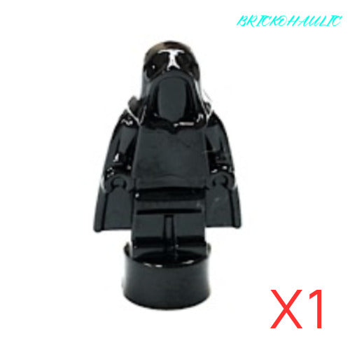 Lego Black Statuette Trophy with Cape and Hood Utensil Tool Accessory Part
