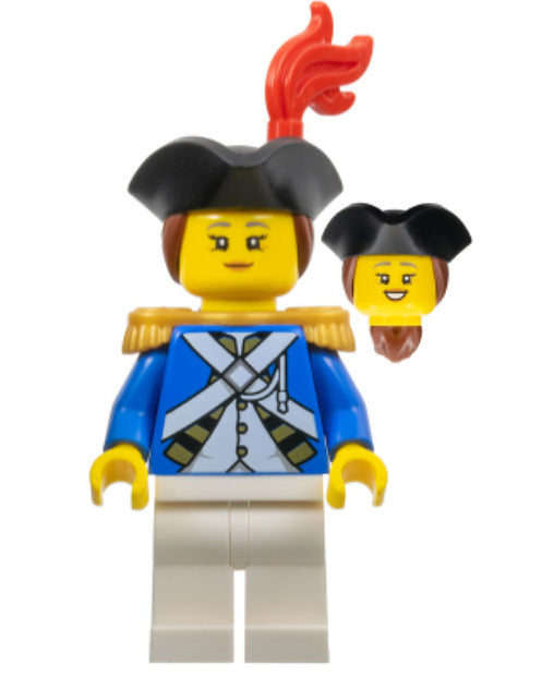 Lego Imperial Soldier IV 10320 Officer Female Red Plume Pirates IV Minifigure