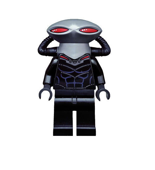 Lego Black 76027 Flat Silver Helmet Justice League Manta Super Heroes Minifigure
