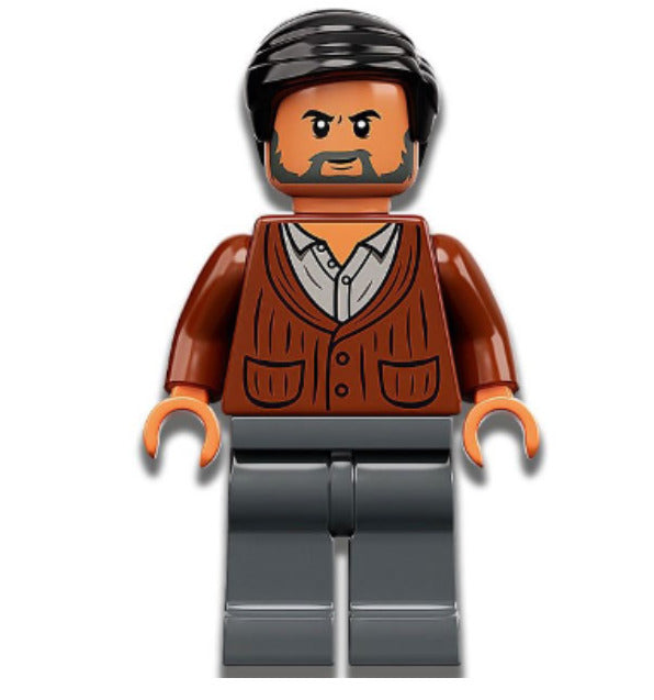 Lego Dr. Henry Wu 76949 Reddish Brown Cardigan Jurassic World Minifigure