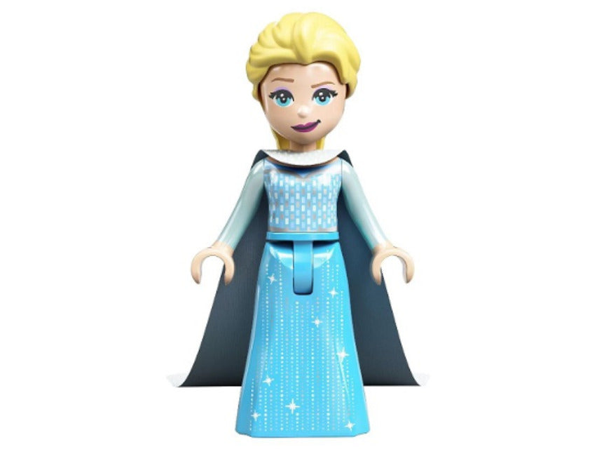 Lego Elsa 43197 Medium Azure Skirt Blue Long Cape Disney Princess Minifigure