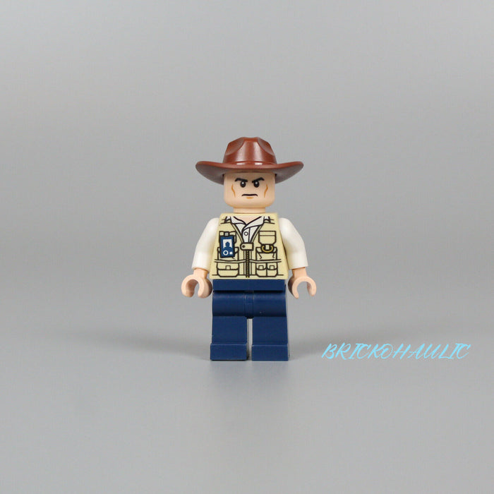 Lego Vet 75918 Hat Fedora Scowling Jurassic World Minifigure