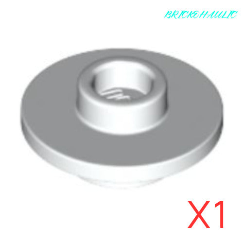 Lego White Tea Saucer with Hollow Stud Utensil Tool Accessory Part