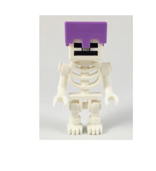 Lego Skeleton 21171 21146 Medium Lavender Helmet Minecraft Minifigure