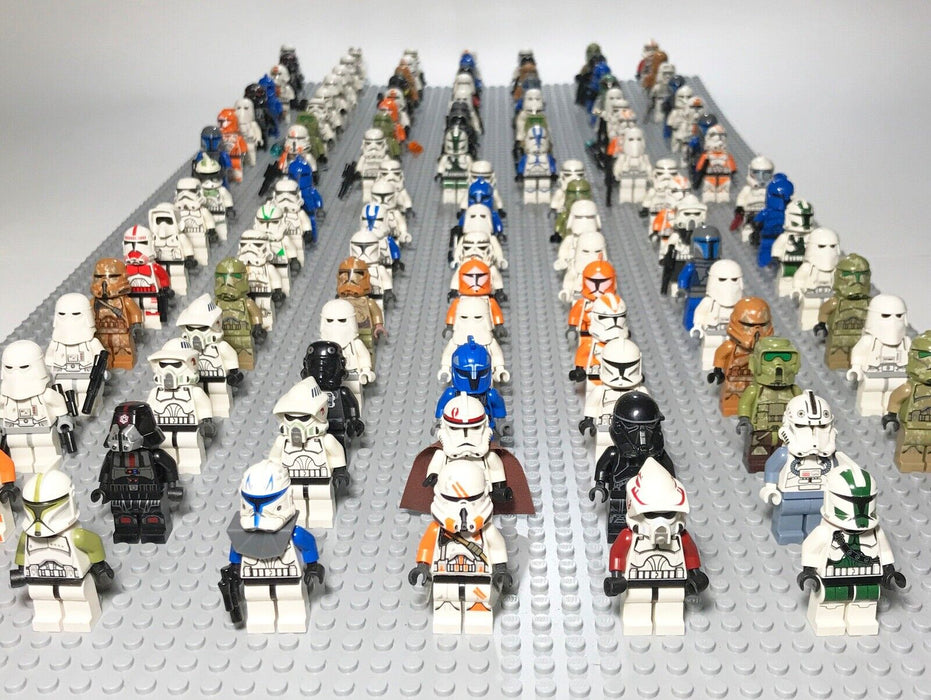 Lego Star Wars Clone Storm Troopers Captain Commander Minifigures Lot of 4