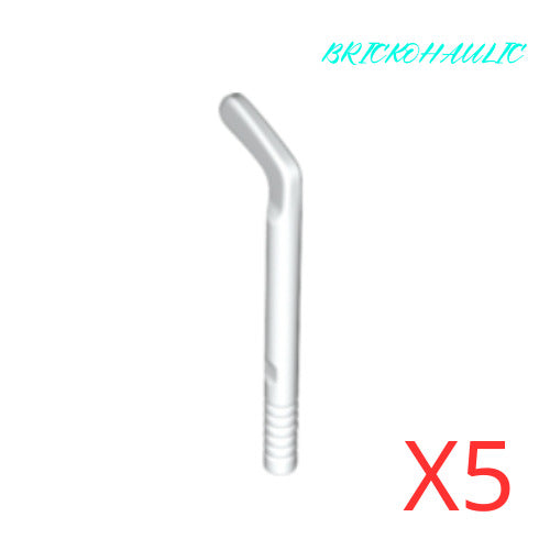 Lego White Hockey Stick Round Shaft Utensils Tools Accessories Parts Lot of 5