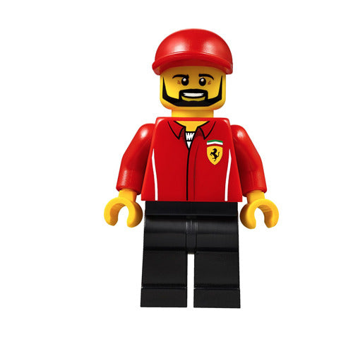 Lego Ferrari Engineer 75882 Male Speed Champions Minifigure