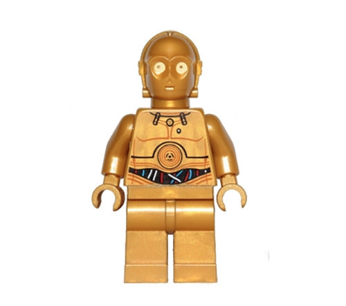 Lego C-3PO 9490 10236 Colorful Wires Pattern Episode 4/5/6 Star Wars Minifigure