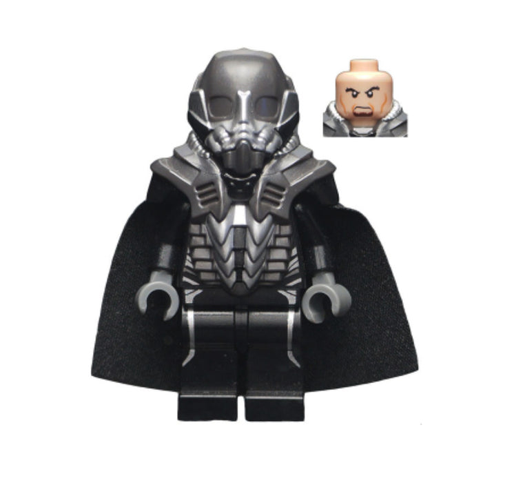 Lego General Zod 76003 76009 Helmet, Cape Super Heroes Minifigure