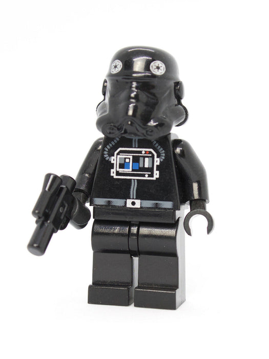 Lego TIE Interceptor Pilot 7659 6206 Black Head Star Wars Minifigure