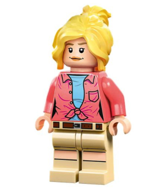 Lego Dr. Ellie Sattler 76960 Coral Shirt Ponytail Jurassic World Minifigure