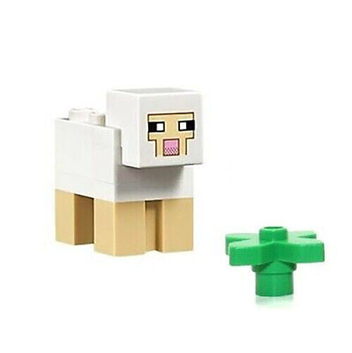 Lego White Sheep 21127 21125 21114 Minecraft Animal Minifigure