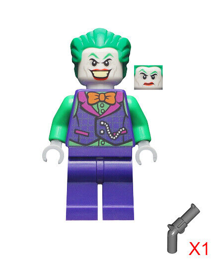 Lego The Joker 76119 76159 Orange Bow Tie Batman II Super Heroes Minifigure